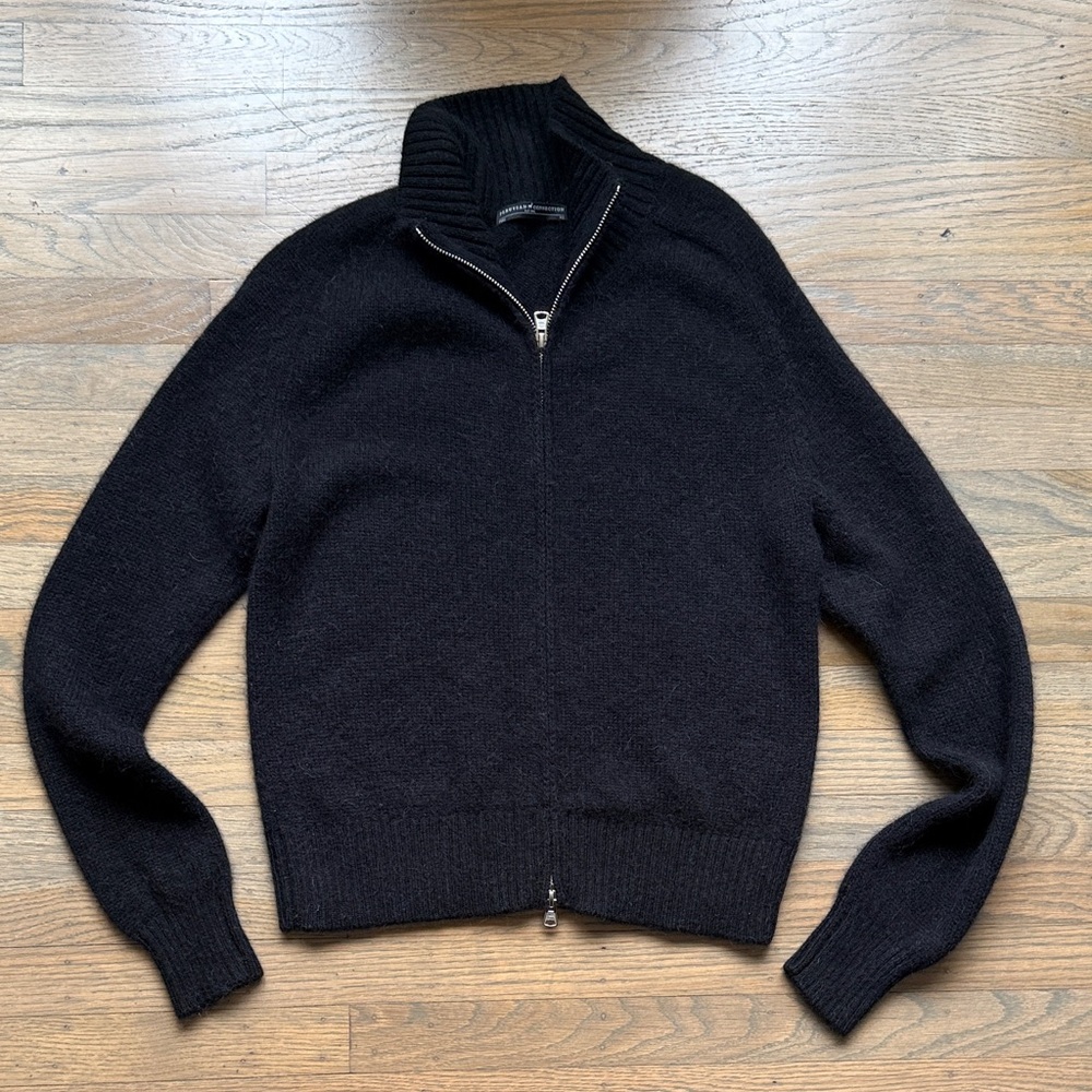 Peruvian Connection Valmorel Zip Cardigan Black size XS